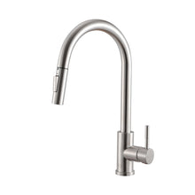 Jack Single Handle Pull Down Sprayer Kitchen Faucet In Brushed Nickel