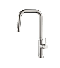 Noor Single Handle Pull Down Sprayer Kitchen Faucet In Brushed Nickel
