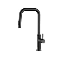 Noor Single Handle Pull Down Sprayer Kitchen Faucet In Matte Black