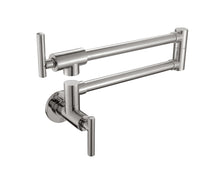 Gabriel Wall Mounted Pot Filler In Brushed Nickel