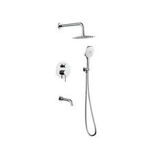 George Complete Shower And Tub Faucet With Rough-In Valve In Chrome