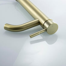 Victor Single Hole Single Handle Bathroom Faucet In Brushed Gold