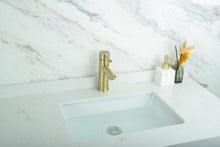 Mia Single Hole Single Handle Bathroom Faucet In Brushed Gold