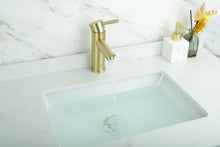 Mia Single Hole Single Handle Bathroom Faucet In Brushed Gold