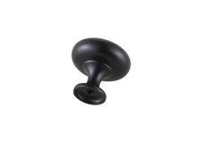 Cadon 1.2" Diameter Matte Black Mushroom Knob Multipack (Set Of 10)