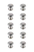 Kaid 1.2" Diameter Brushed Nickel Mushroom Knob Multipack (Set Of 10)