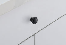 Logyn 1.3" Diameter Matte Black Mushroom Knob Multipack (Set Of 10)
