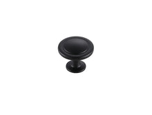 Logyn 1.3" Diameter Matte Black Mushroom Knob Multipack (Set Of 10)