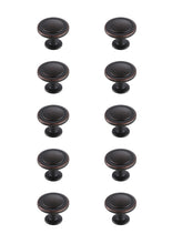 Logyn 1.3" Diameter Oil-Rubbed Bronze Mushroom Knob Multipack (Set Of 10)