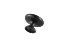 Minu 1.3" Diameter Matte Black Mushroom Knob Multipack (Set Of 10)