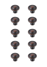 Garlande 1.2" Diameter Oil-Rubbed Bronze Mushroom Knob Multipack (Set Of 10)