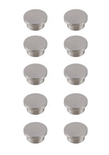 Trovon 1.6" Diameter Brushed Nickel Oversize Round Knob Multipack (Set Of 10)