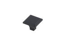 Wilow 1" Matte Black Square Knob Multipack (Set Of 10)