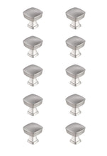 Irvin 1.3" Brushed Nickel Square Knob Multipack (Set Of 10)