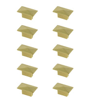 Perry 2" Brushed Gold Rectangle Knob Multipack (Set Of 10)