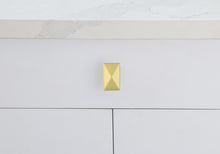 Perry 2" Brushed Gold Rectangle Knob Multipack (Set Of 10)