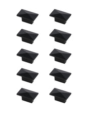 Perry 2" Matte Black Rectangle Knob Multipack (Set Of 10)