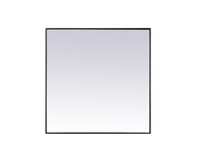Metal Frame Square Mirror 42 Inch In Black