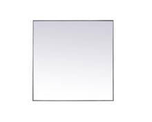Metal Frame Square Mirror 42 Inch In Silver