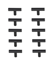 Quinn Matte Black T Bar Pull Multipack (Set Of 10)