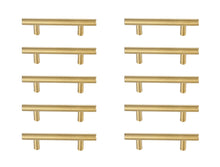 Quinn 3" Center To Center Brass Bar Pull Multipack (Set Of 10)
