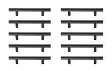 Quinn 4" Center To Center Matte Black Bar Pull Multipack (Set Of 10)