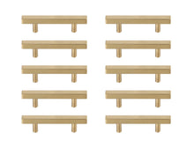 Dior 3" Center To Center Brass Bar Pull Multipack (Set Of 10)