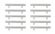 Dior 4" Center To Center Brushed Nickel Bar Pull Multipack (Set Of 10)