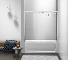Semi-Frameless Tub Door 60 X 60 Polished Chrome