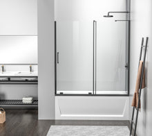 Frameless Tub Door 60 X 60 Matte Black