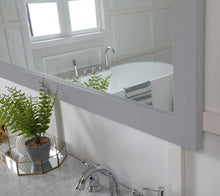 Aqua Rectangle Vanity Mirror 72 Inch In Grey