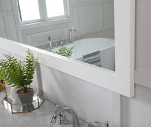 Aqua Rectangle Vanity Mirror 72 Inch In White