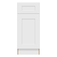 Craft Cabinetry Shaker White 15"W Base Cabinet Image Specifications