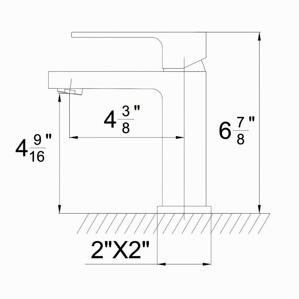 16401QT Single Handle Bathroom Faucet