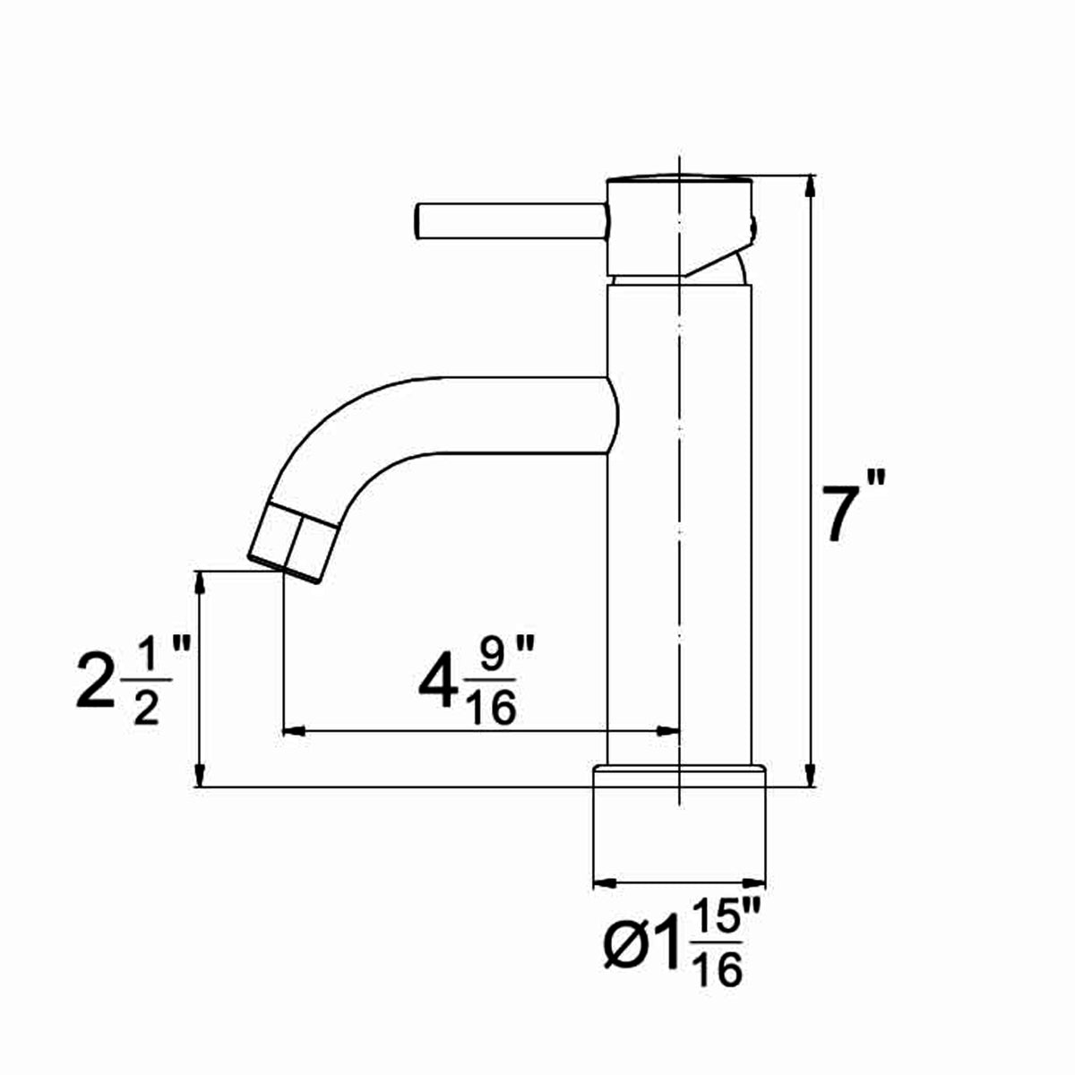 22301QT Single Handle Bathroom Faucet