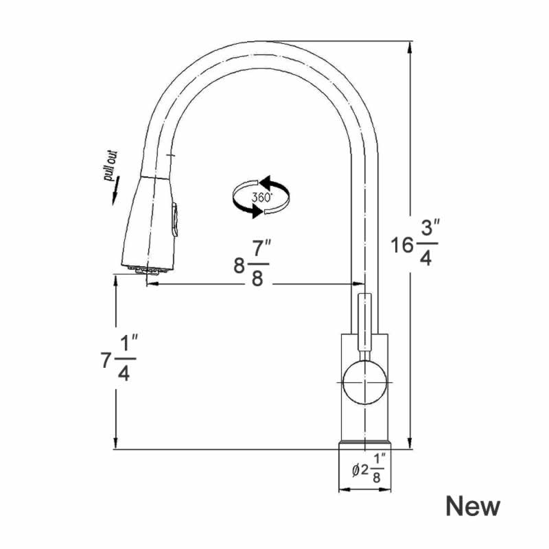 3348Q Pull Down Kitchen Faucet
