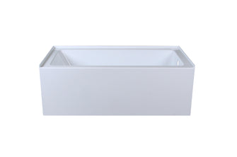 Alcove Soaking Bathtub 30X60 Inch Right Drain In Glossy White