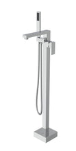 Henry Floor Mounted Roman Tub Faucet With Handshower In Chrome