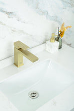 Jakob Single Hole Single Handle Bathroom Faucet In Brushed Gold