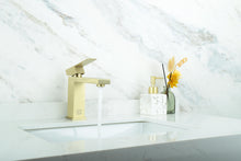 Jakob Single Hole Single Handle Bathroom Faucet In Brushed Gold