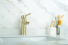Mia Single Hole Single Handle Bathroom Faucet In Brushed Gold
