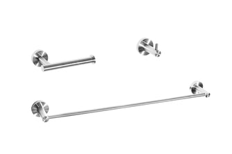 Freya 3-Piece Bathroom Hardware Set In Chrome