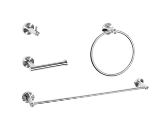 Freya 4-Piece Bathroom Hardware Set In Chrome