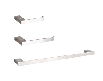 Sofia 3-Piece Bathroom Hardware Set In Brushed Nickel