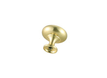 Cadon 1.2" Diameter Brushed Gold Mushroom Knob Multipack (Set Of 10)