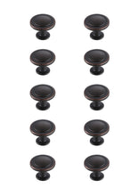 Logyn 1.3" Diameter Oil-Rubbed Bronze Mushroom Knob Multipack (Set Of 10)