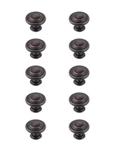Minu 1.3" Diameter Oil-Rubbed Bronze Mushroom Knob Multipack (Set Of 10)