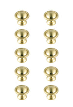 Kadea 1.2" Diameter Brushed Gold Mushroom Knob Multipack (Set Of 10)