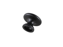 Kadea 1.2" Diameter Matte Black Mushroom Knob Multipack (Set Of 10)