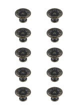 Corio 1.1" Diameter Antique Bronze Mushroom Knob Multipack (Set Of 10)